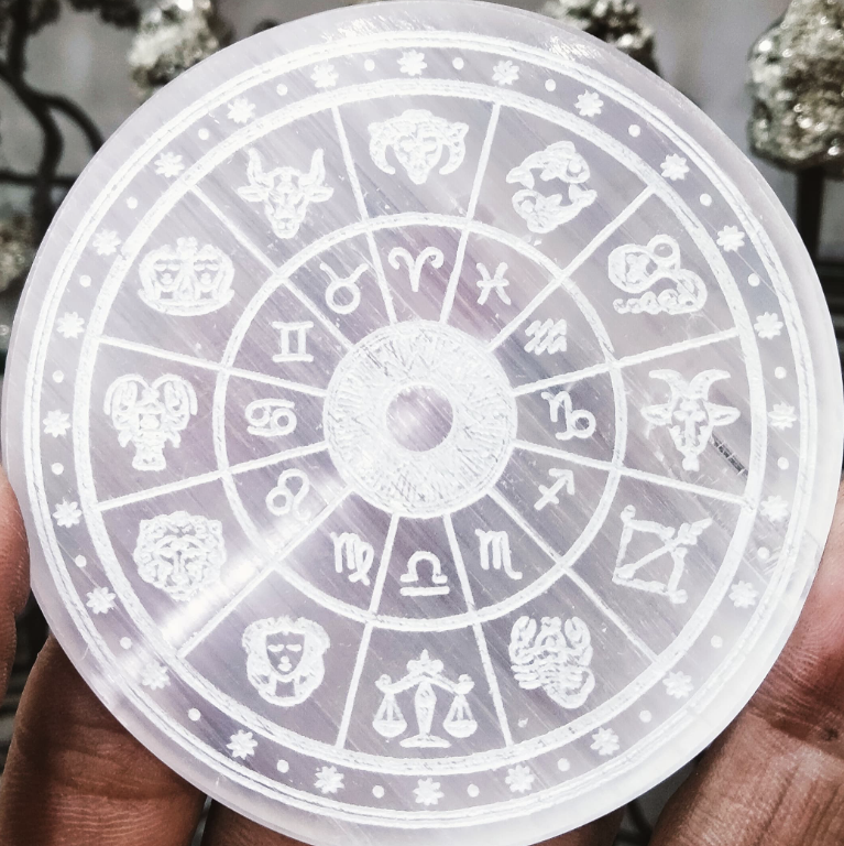 Selenite plate (round)4